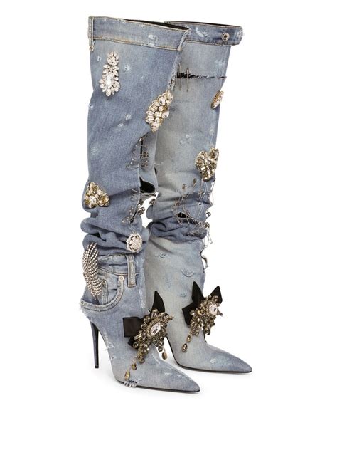 denim dolce and gabbana shoes